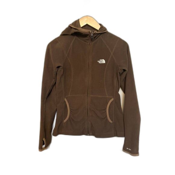 Vintage 1990 The North Face Hooded Fleece Jacket - size xs - Picture 1 of 5